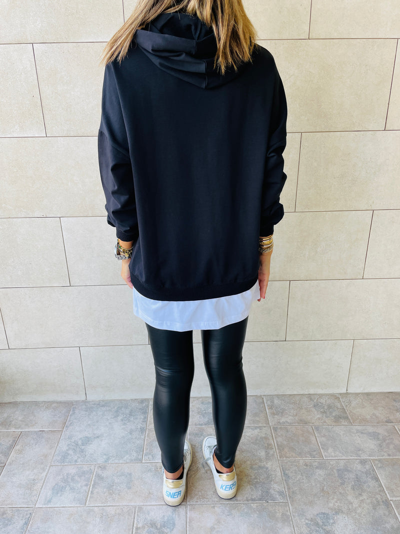 Black Combined Long Sleeve