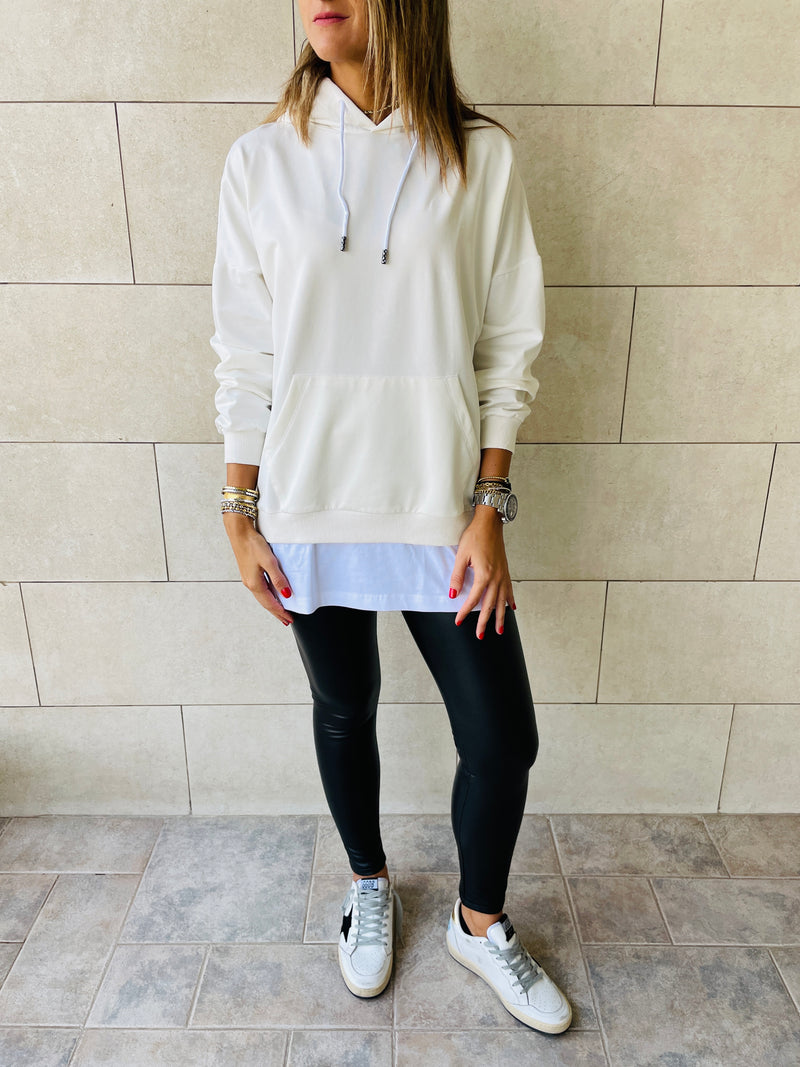 White Combined Long Sleeve