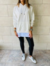 White Combined Long Sleeve