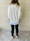 White Combined Long Sleeve