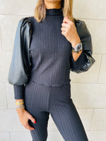 2 Piece Leather Sleeve Set