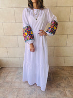 White Nile Embellished Sleeve Dress