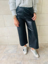 Black Leather Culottes