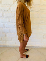 Brown Summer Knit Top