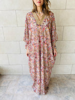 Nude Paisley Ramadan Kaftan