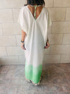 Green Dipped in Sunshine Coverup