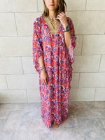 Rouge Paisley Ramadan Kaftan