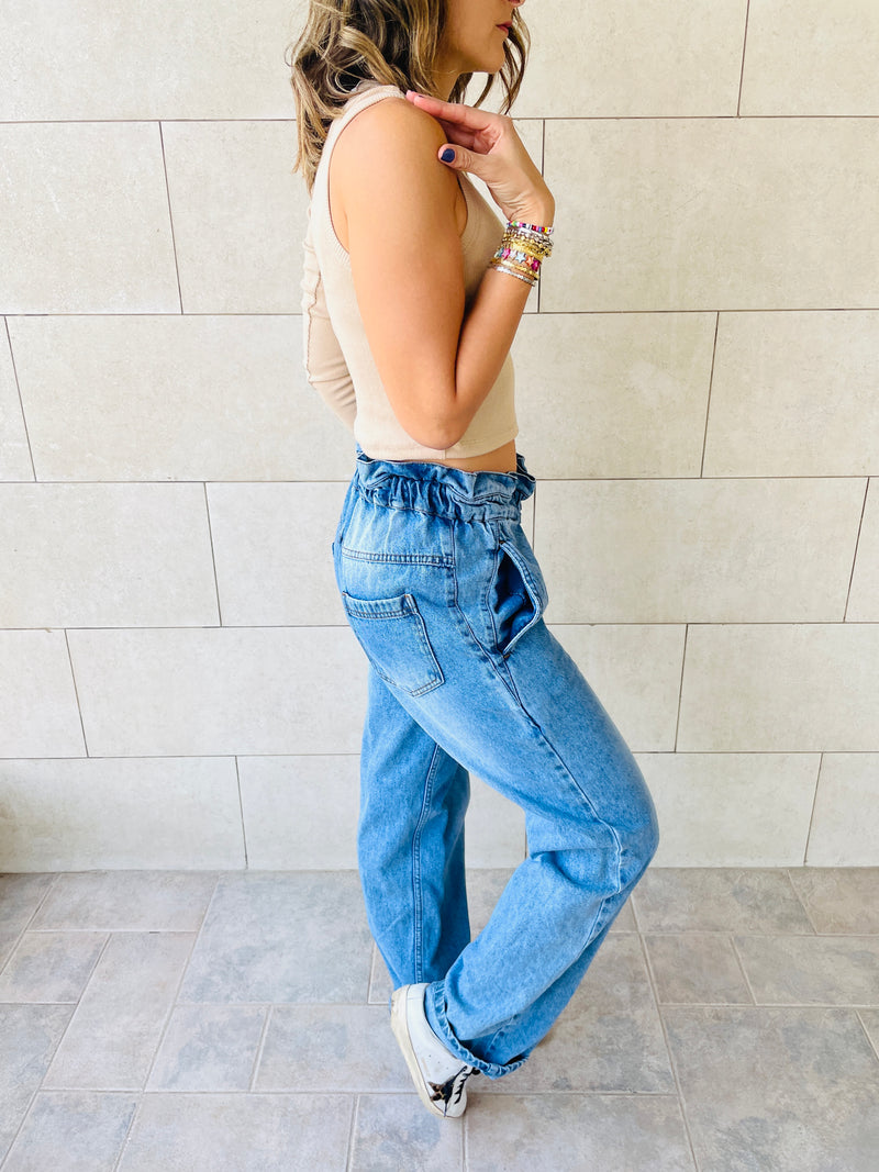 Olive & Beige One Shoulder Set