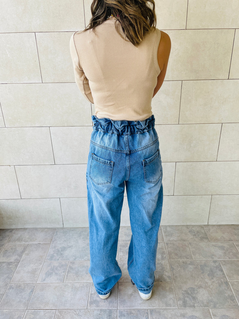 Olive & Beige One Shoulder Set
