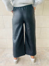 Black Leather Culottes