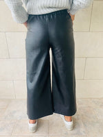 Black Leather Culottes