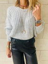 Grey Slouch Pullover