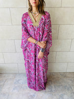 Magenta Paisley Ramadan Kaftan