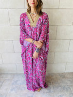 Magenta Paisley Ramadan Kaftan