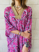 Magenta Paisley Ramadan Kaftan