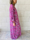 Magenta Paisley Ramadan Kaftan