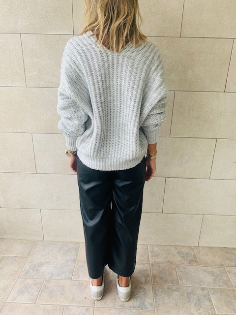 Grey Slouch Pullover