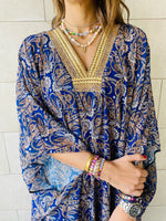 Midnight Paisley Ramadan Kaftan