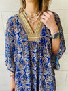 Midnight Paisley Ramadan Kaftan