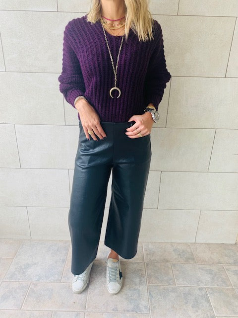 Purple Slouch Pullover