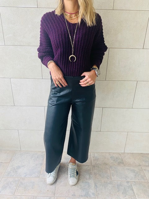 Purple Slouch Pullover