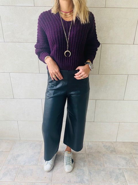 Purple Slouch Pullover
