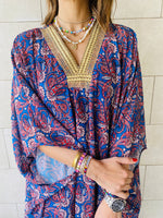 Blues Paisley Ramadan Kaftan