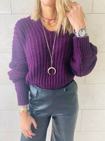 Purple Slouch Pullover
