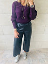 Purple Slouch Pullover