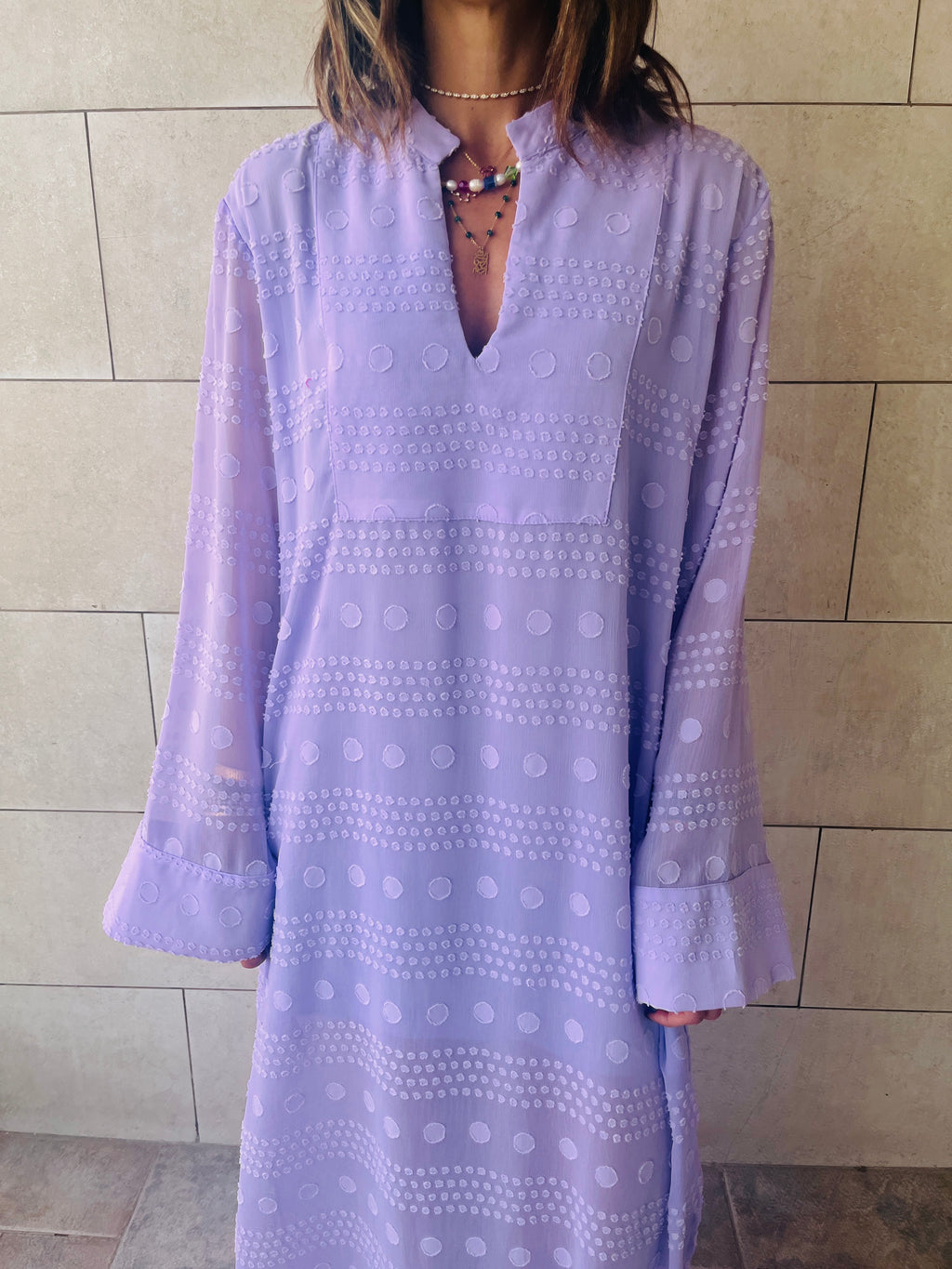 Lilac Polka Coverup