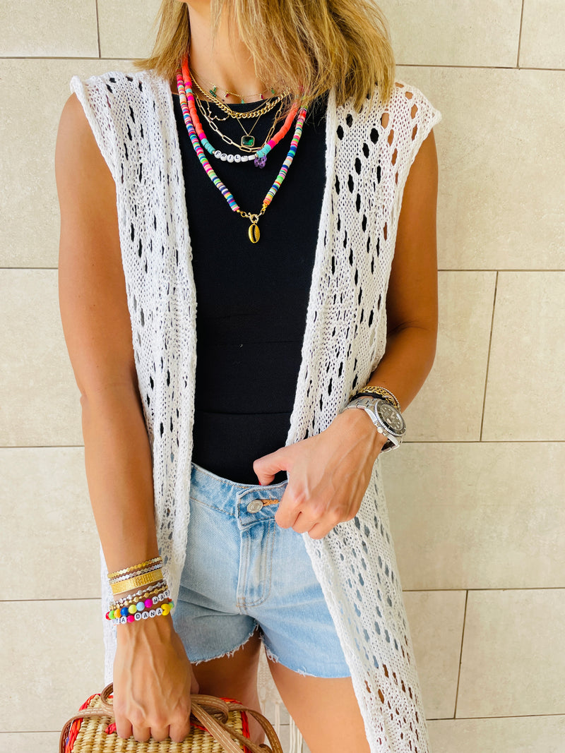 White Beach Daze Vest