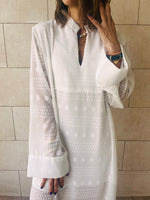White Polka Coverup