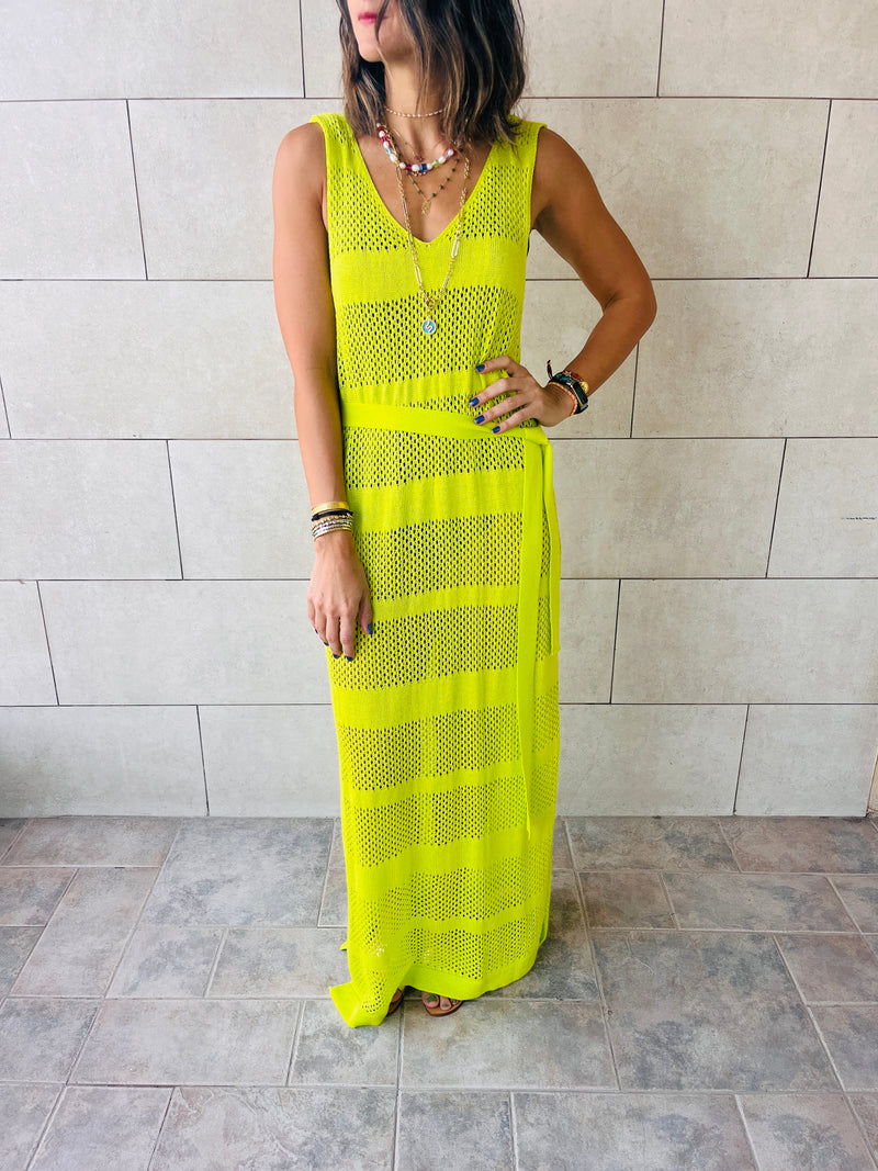 Lime For The Love Of Crochet Coverup