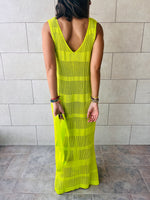 Lime For The Love Of Crochet Coverup