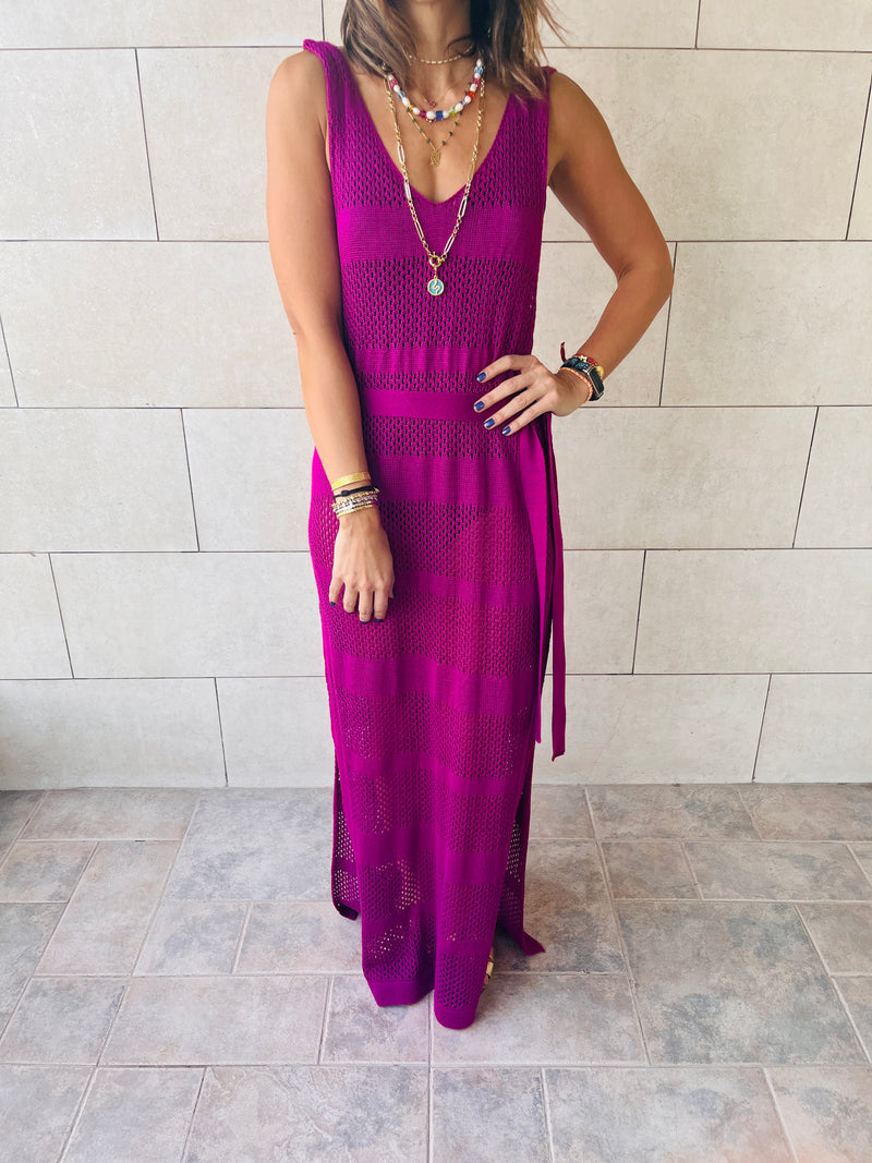Purple For The Love Of Crochet Coverup