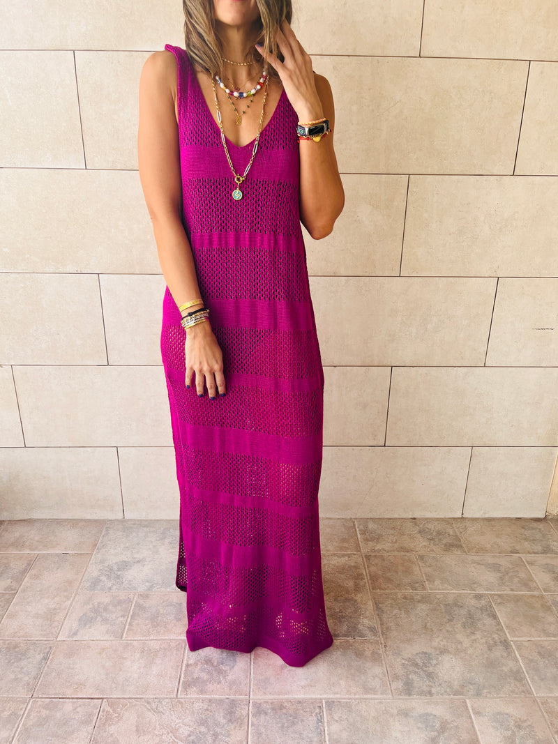 Purple For The Love Of Crochet Coverup