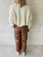 Ivory Slouch Pullover