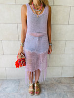 Lilac Festival Crochet Dress