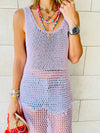 Lilac Festival Crochet Dress