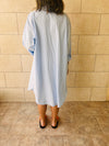 Baby Blue Oversized Beach Shirt