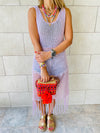 Lilac Festival Crochet Dress