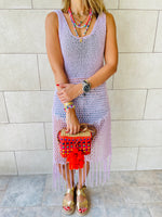 Lilac Festival Crochet Dress