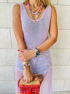Lilac Festival Crochet Dress
