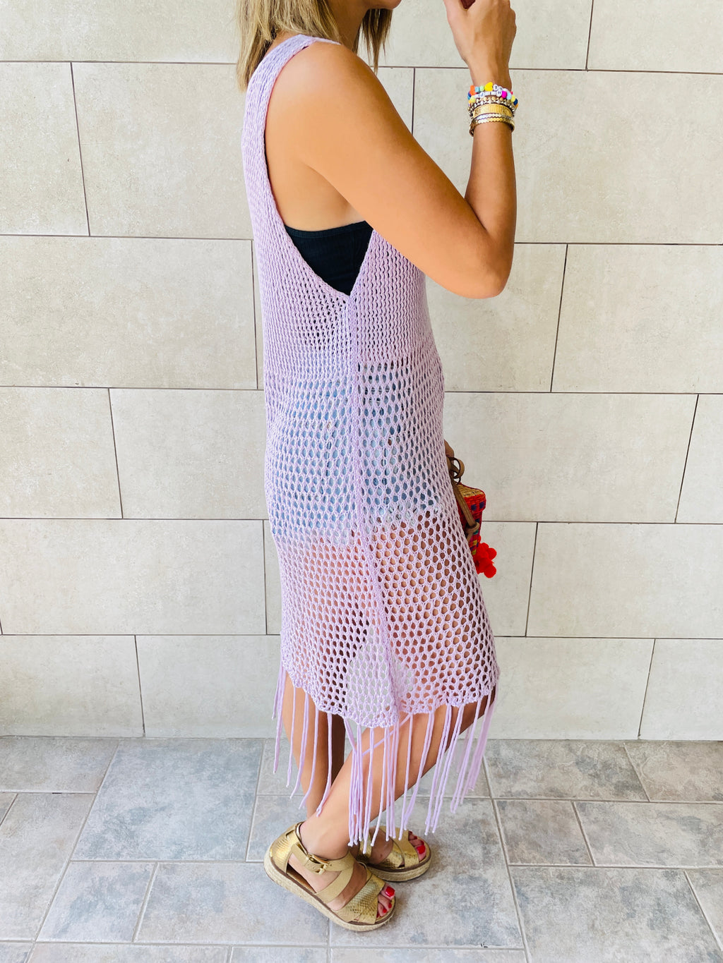 Lilac Festival Crochet Dress