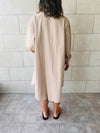 Beige Oversized Beach Shirt