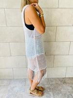 White Festival Crochet Dress