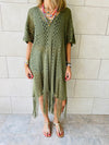 Olive Sunny Style Beach Top