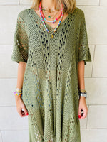 Olive Sunny Style Beach Top