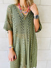 Olive Sunny Style Beach Top