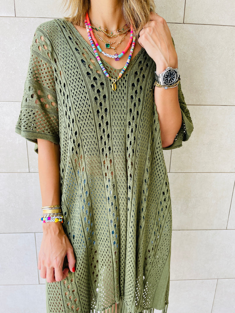Olive Sunny Style Beach Top